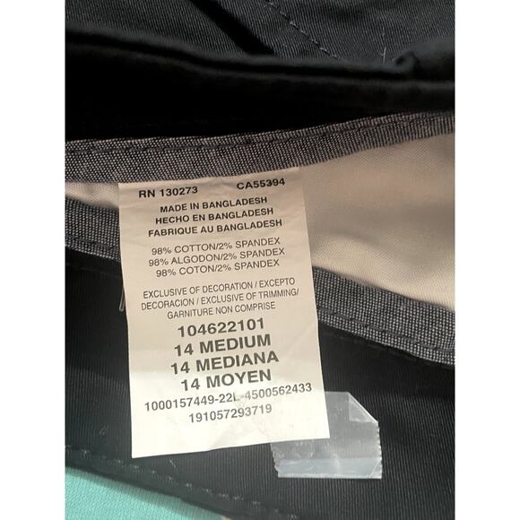 Lee Regular Fit Chino Walkshort, Black, 14 - Picture 3 of 4